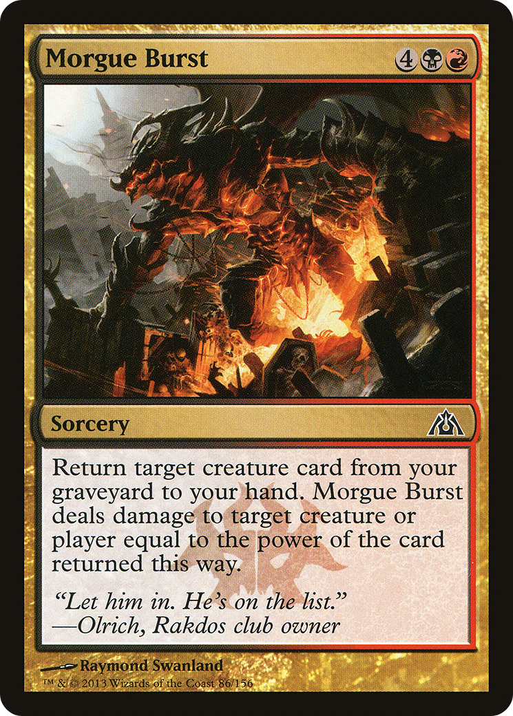 Morgue Burst (DGM-086) [Dragon's Maze] Foil