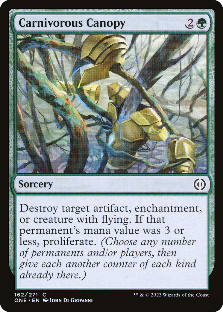 Carnivorous Canopy (ONE-162) [Phyrexia: All Will Be One]