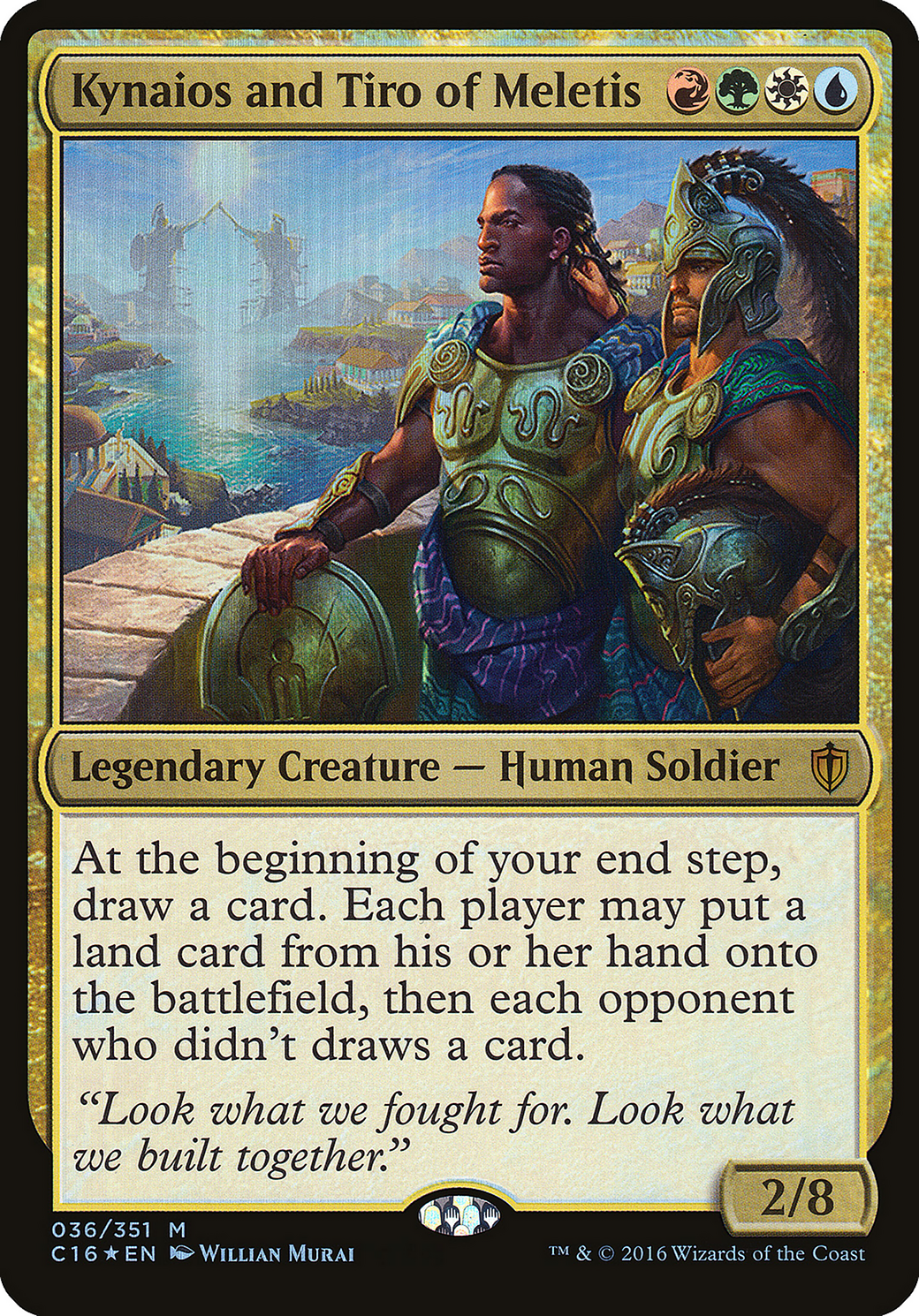 Kynaios and Tiro of Meletis (Commander 2016) (OVER-036) [Commander 2016 Oversized] Foil