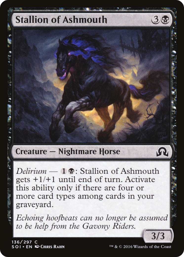 Stallion of Ashmouth (SOI-136) [Shadows over Innistrad] Foil