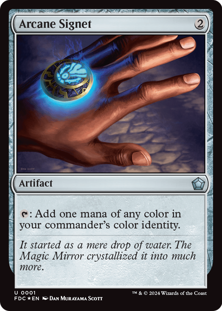 Arcane Signet (FDC-001) [Foundations Commander] Foil