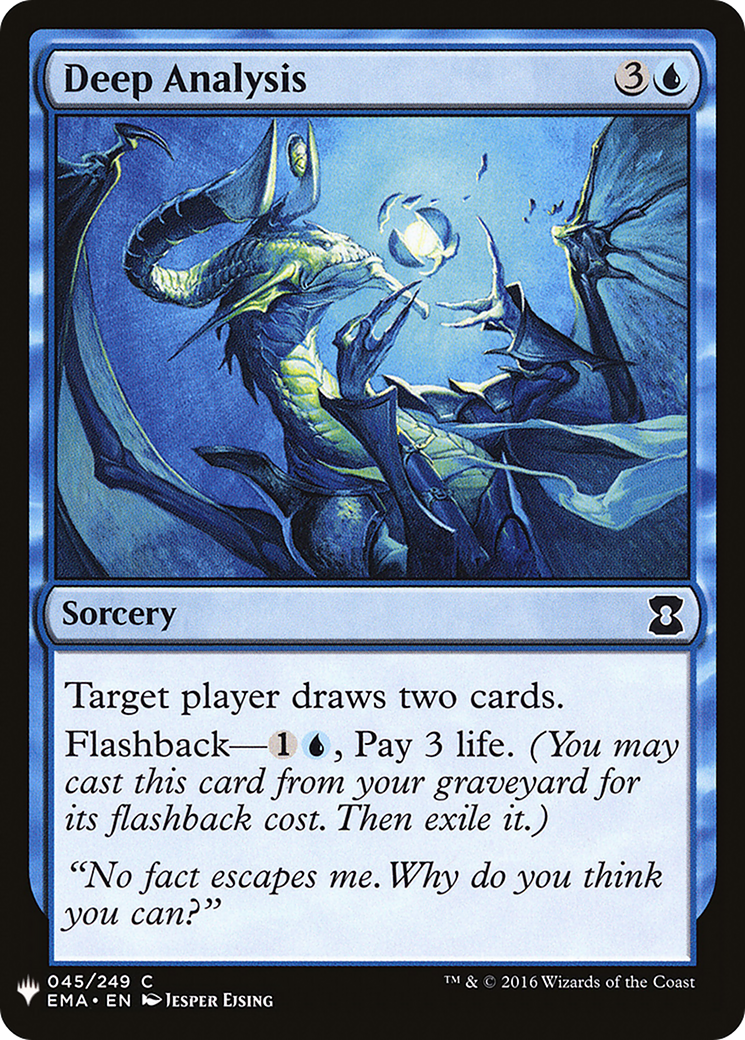 Deep Analysis (LIST-EMA-45) [The List]