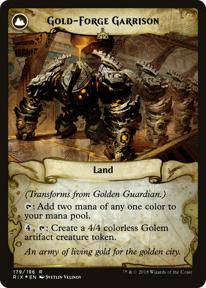 Golden Guardian (PRE-179S) [Rivals of Ixalan Promos] Foil