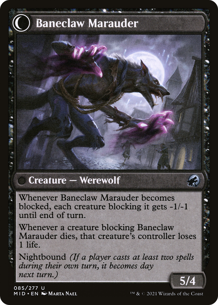 Baneblade Scoundrel (MID-085) [Innistrad: Midnight Hunt] Foil