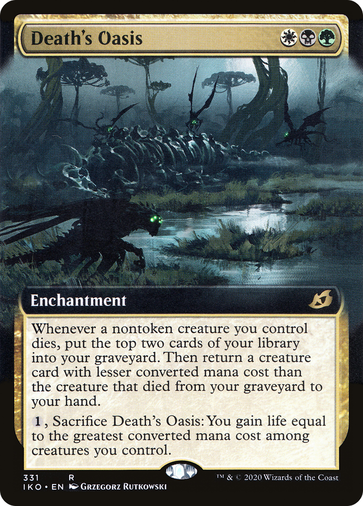 Death's Oasis (Extended Art) (IKO-331) [Ikoria: Lair of Behemoths] Foil