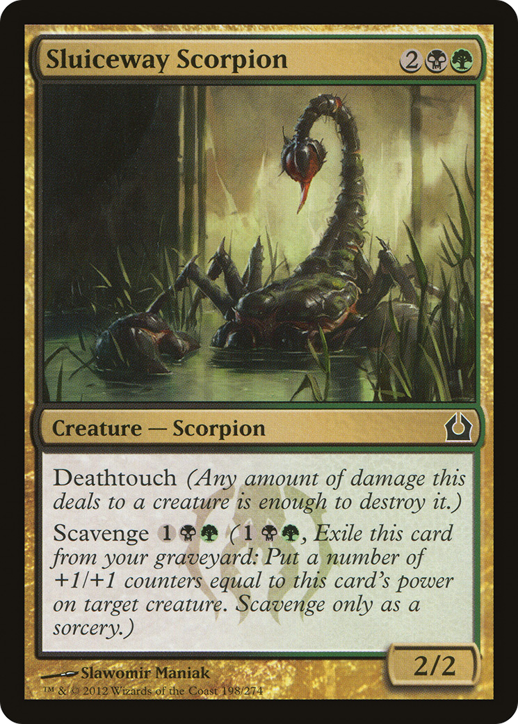 Sluiceway Scorpion (RTR-198) [Return to Ravnica] Foil