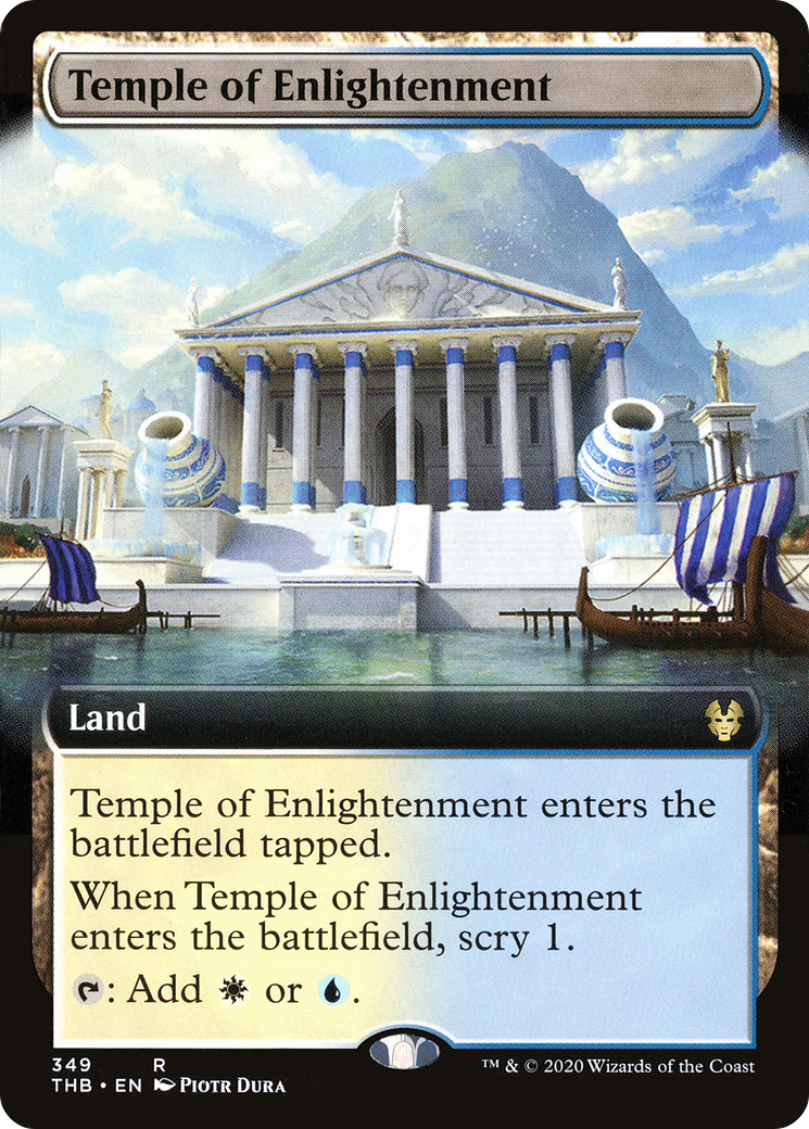 Temple of Enlightenment (Extended Art) (THB-349) [Theros Beyond Death] Foil