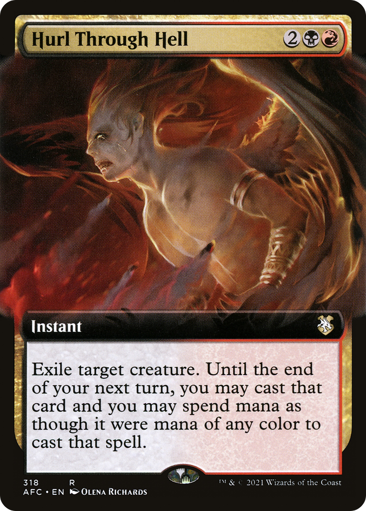 Hurl Through Hell (Extended Art) (AFC-318) [Forgotten Realms Commander]