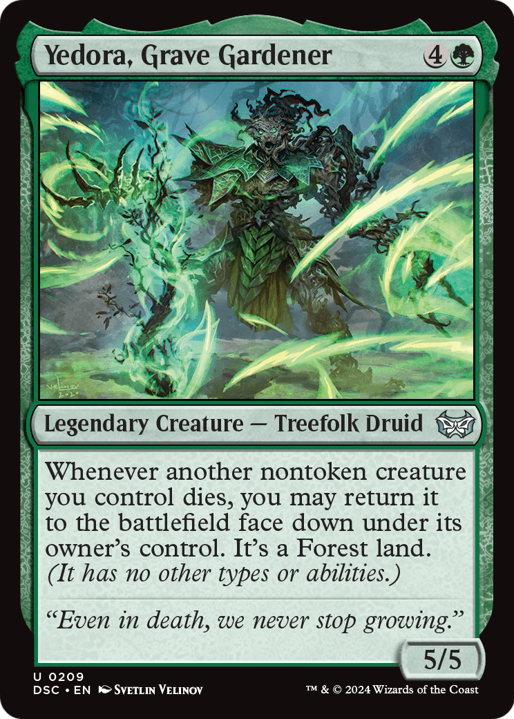 Yedora, Grave Gardener (DSC-209) [Duskmourn: House of Horror Commander]