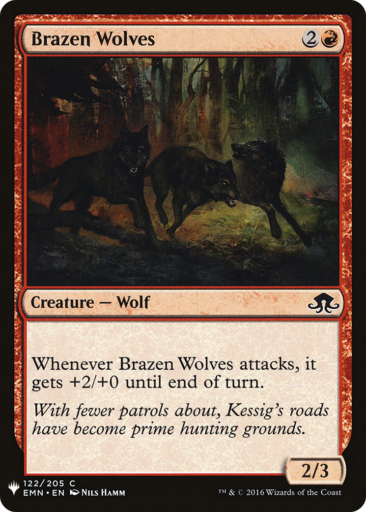 Brazen Wolves (LIST-EMN-122) [The List]
