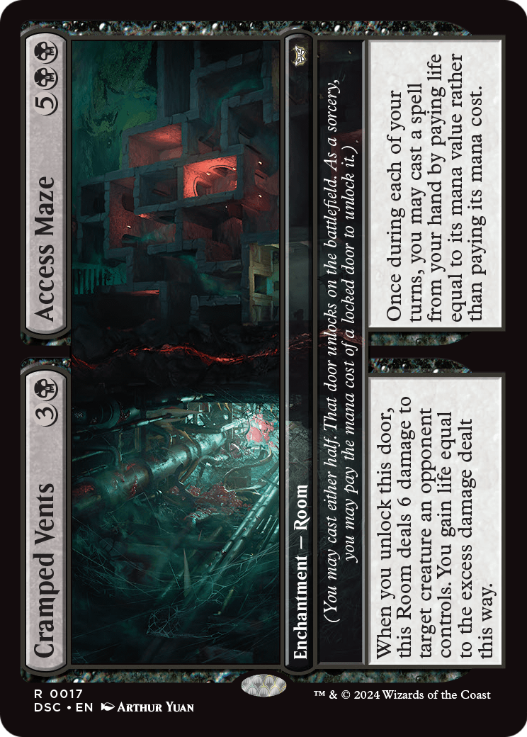 Cramped Vents // Access Maze (DSC-017) [Duskmourn: House of Horror Commander]