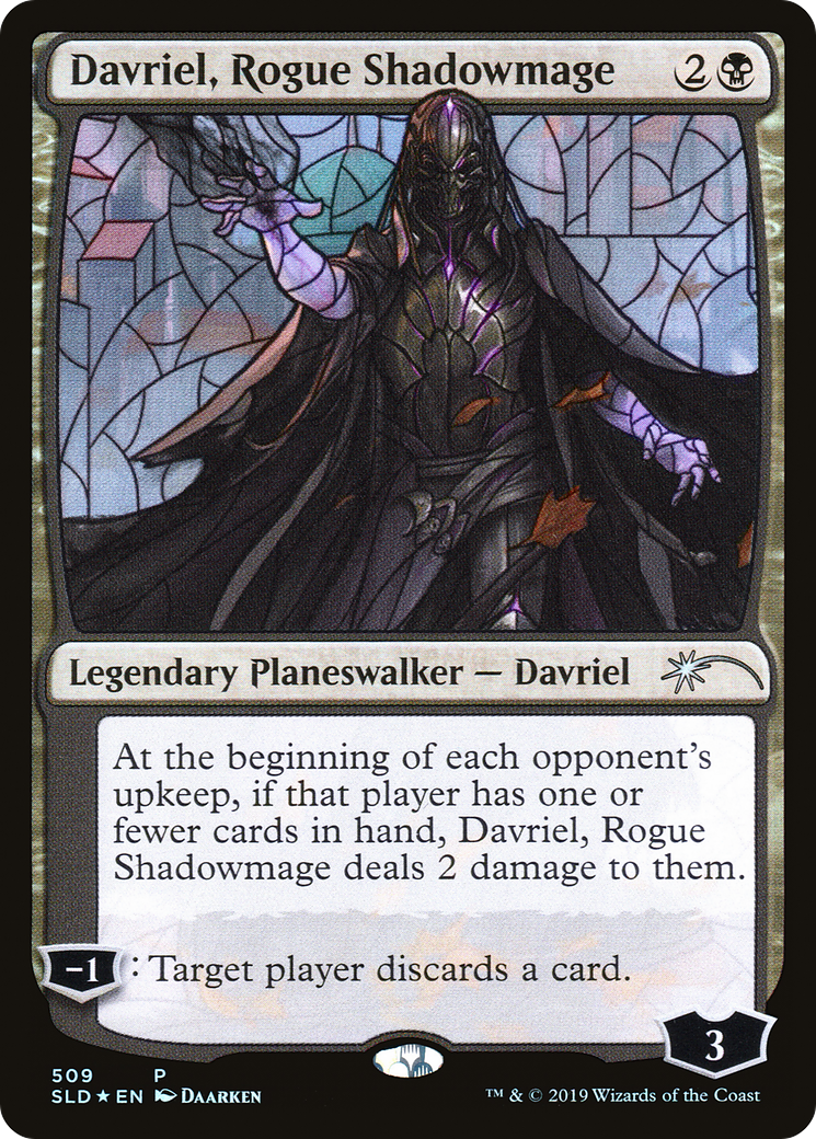 Davriel, Rogue Shadowmage (Stained Glass) (SLD-509) [Secret Lair Drop] Foil