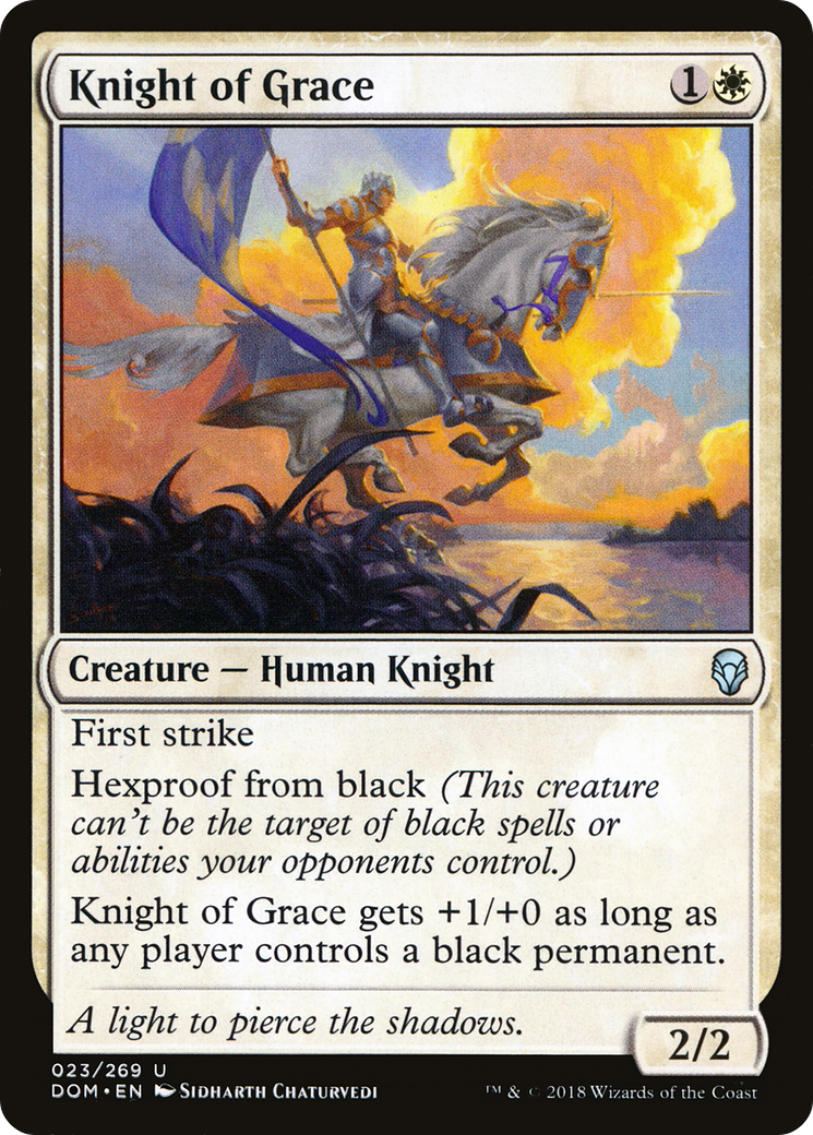 Knight of Grace (DOM-023) [Dominaria] Foil