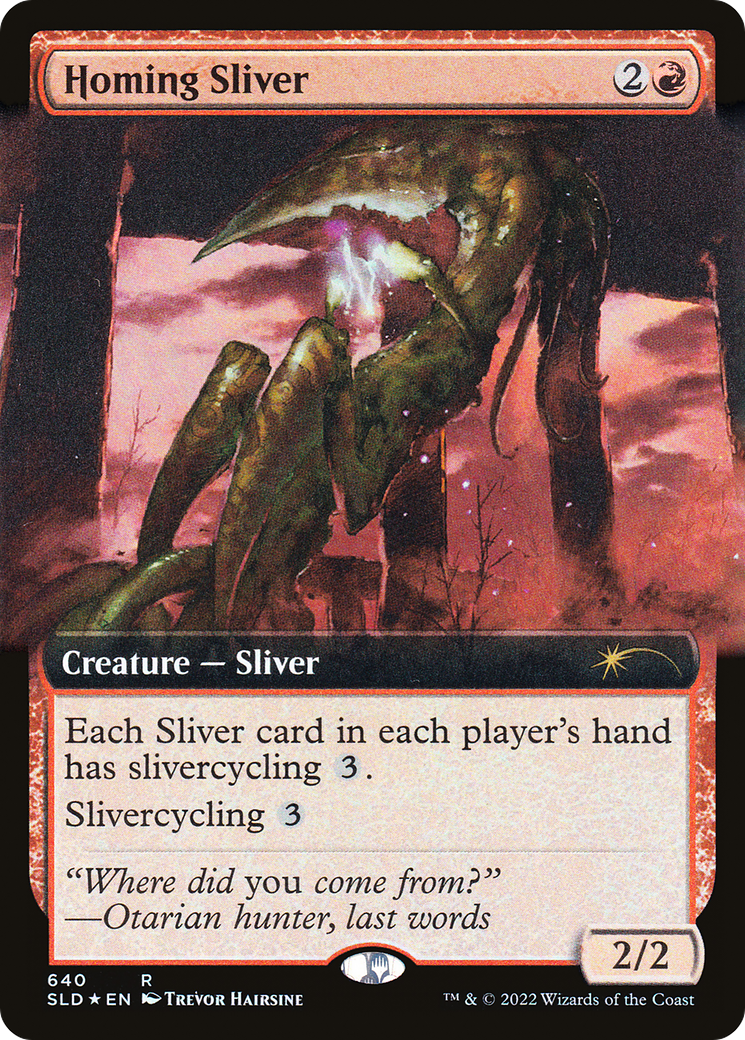 Homing Sliver (Extended Art) (SLD-640) [Secret Lair Drop] Foil