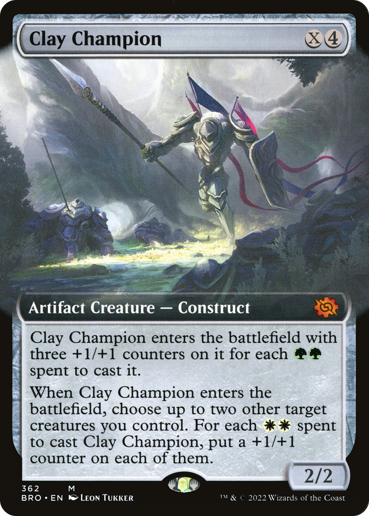 Clay Champion (Extended Art) (BRO-362) [The Brothers' War] Foil