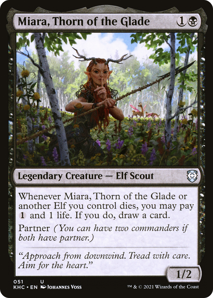 Miara, Thorn of the Glade (KHC-051) [Kaldheim Commander]