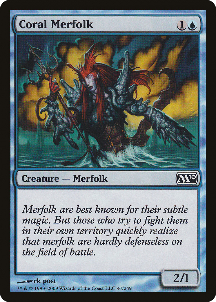 Coral Merfolk (M10-047) [Magic 2010]