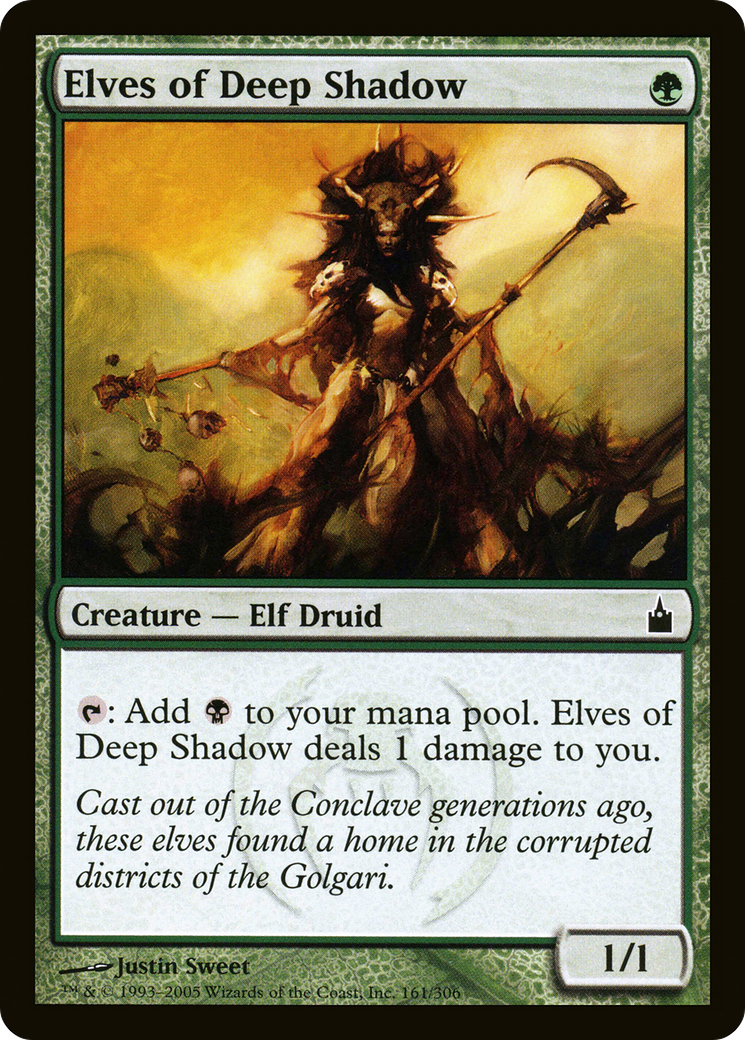 Elves of Deep Shadow (RAV-161) [Ravnica: City of Guilds] Foil