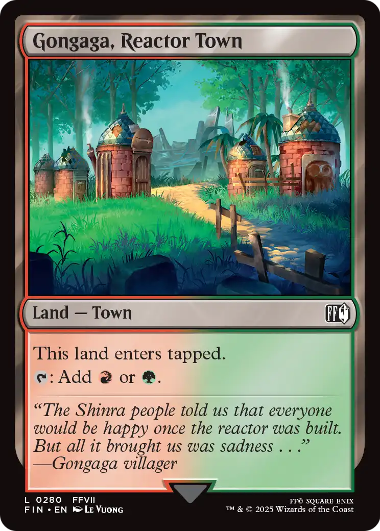 Gongaga, Reactor Town (FIN-280) [FINAL FANTASY] Foil