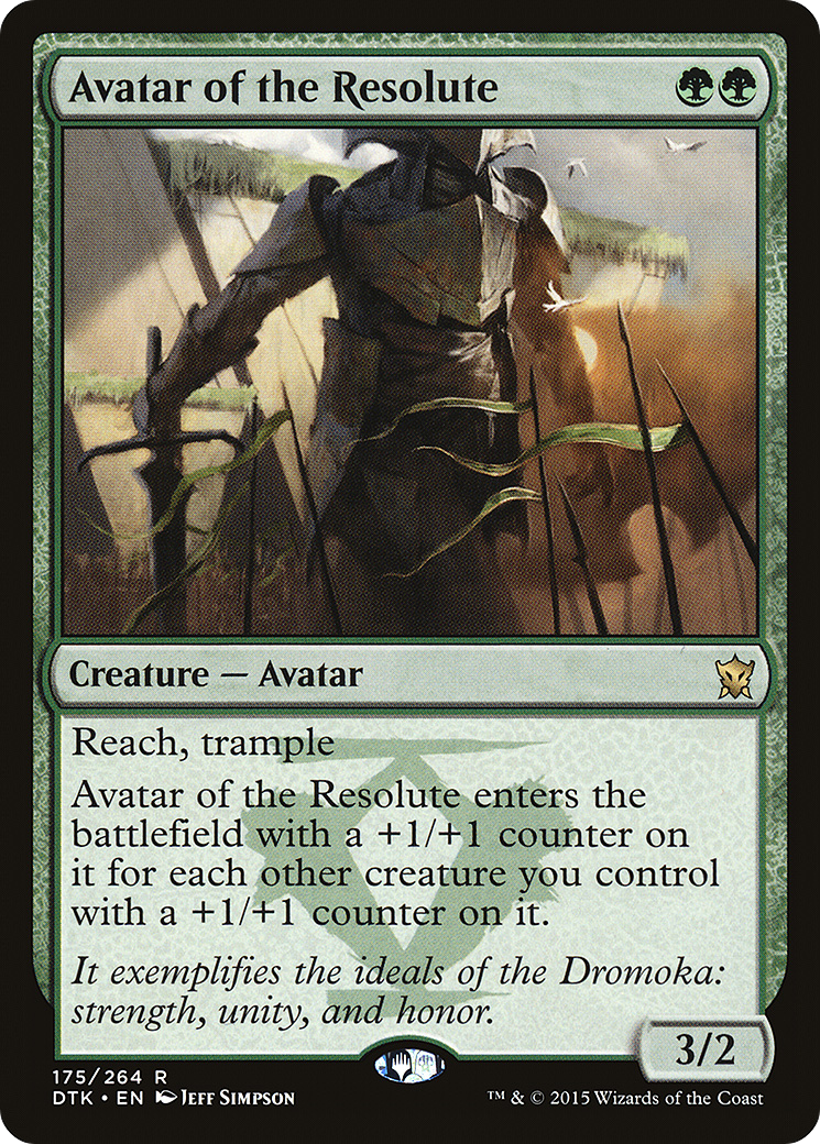 Avatar of the Resolute (DTK-175) [Dragons of Tarkir] Foil