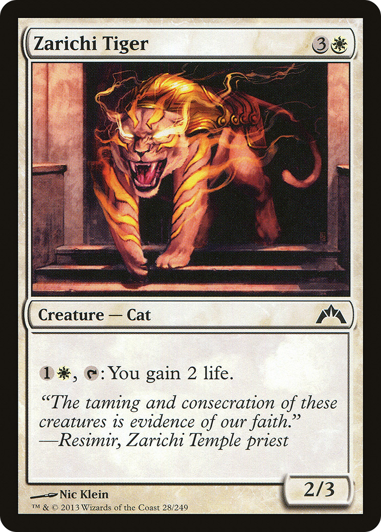 Zarichi Tiger (GTC-028) [Gatecrash] Foil