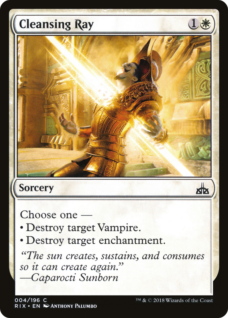 Cleansing Ray (RIX-004) [Rivals of Ixalan] Foil