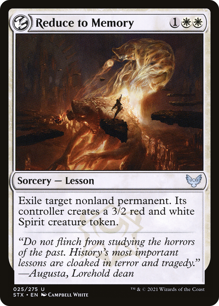 Reduce to Memory (STX-025) [Strixhaven: School of Mages] Foil