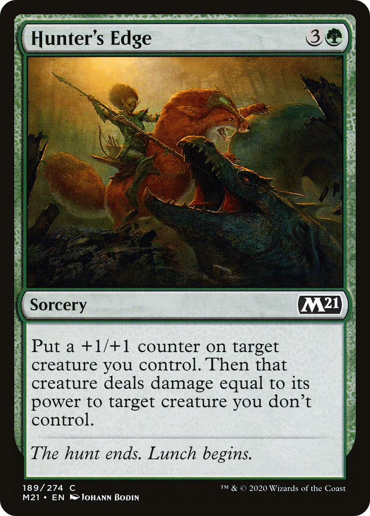 Hunter's Edge (M21-189) [Core Set 2021] Foil