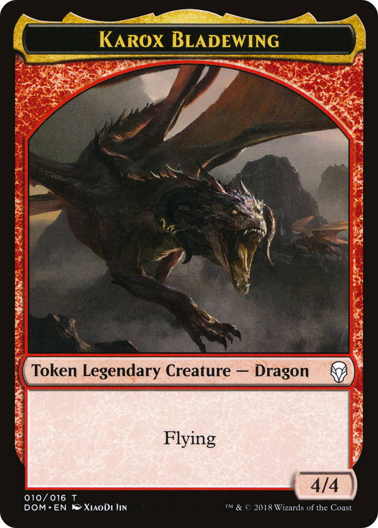 Karox Bladewing Token (DOM-010) [Dominaria Tokens]