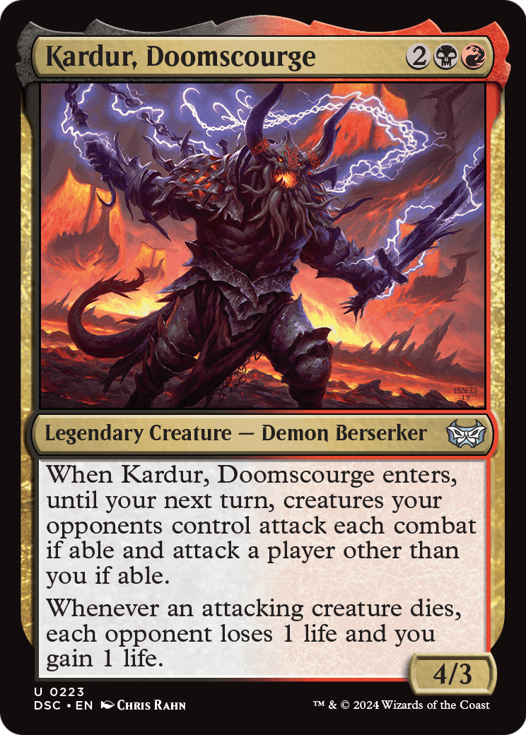 Kardur, Doomscourge (DSC-223) [Duskmourn: House of Horror Commander]