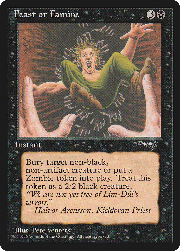 Feast or Famine (Falling into Pit) (ALL-009) [Alliances]