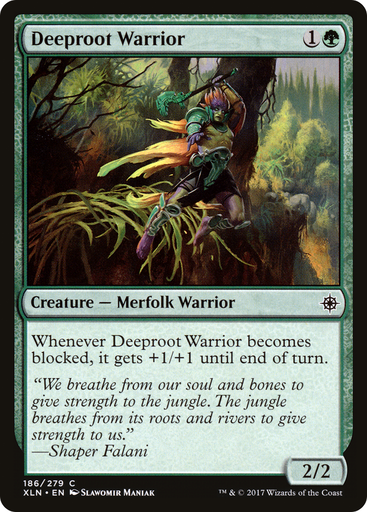 Deeproot Warrior (XLN-186) [Ixalan] Foil