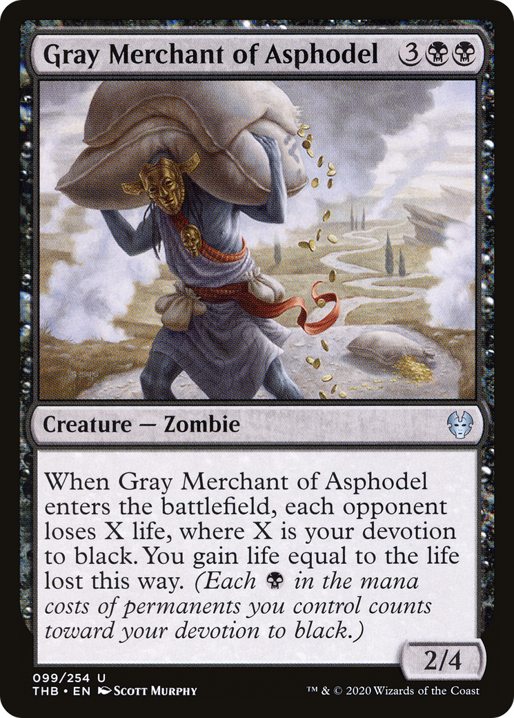 Gray Merchant of Asphodel (THB-099) [Theros Beyond Death] Foil