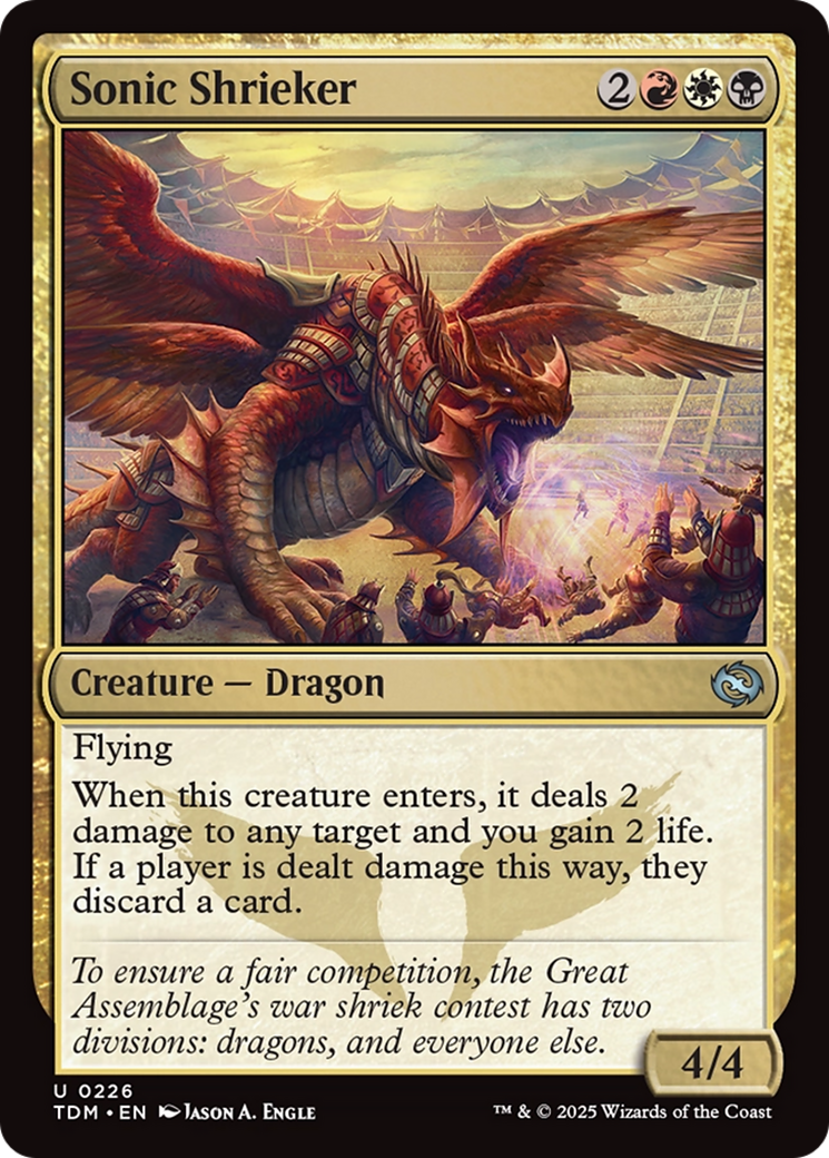 Sonic Shrieker (TDM-226) [Tarkir: Dragonstorm] Foil