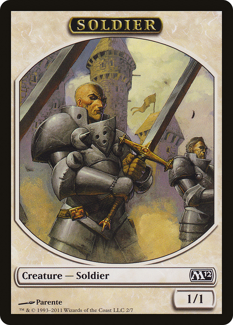 Soldier Token (M12-002) [Magic 2012 Tokens]