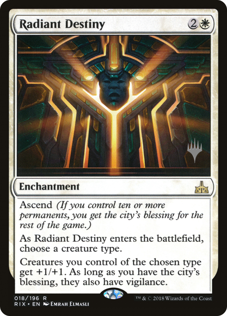Radiant Destiny (PPM20-018) [Promo Pack: Rivals of Ixalan Promos] Foil