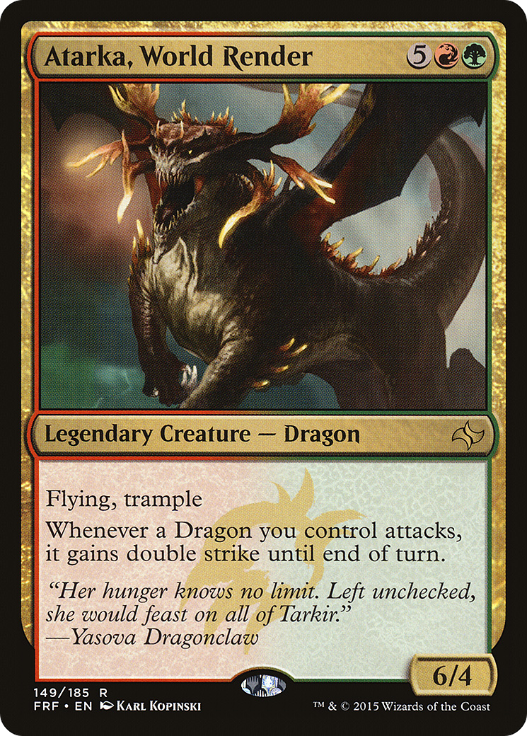 Atarka, World Render (FRF-149) [Fate Reforged] Foil