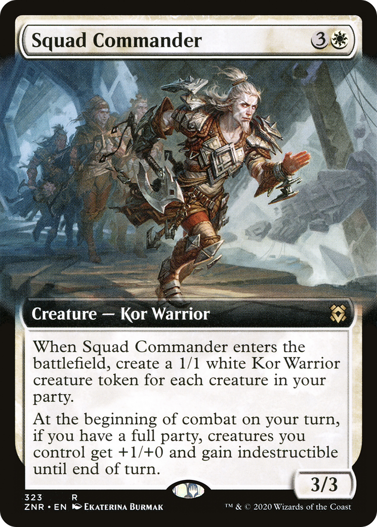 Squad Commander (Extended Art) (ZNR-323) [Zendikar Rising] Foil