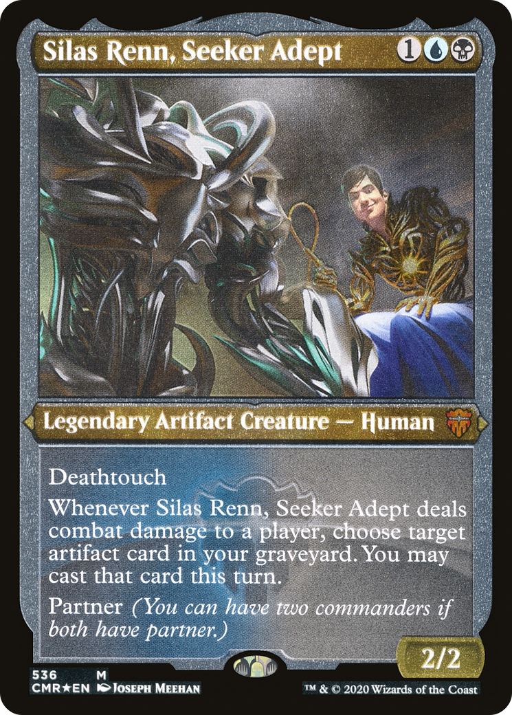 Silas Renn, Seeker Adept (Foil Etched) (CMR-536) [Commander Legends] Foil