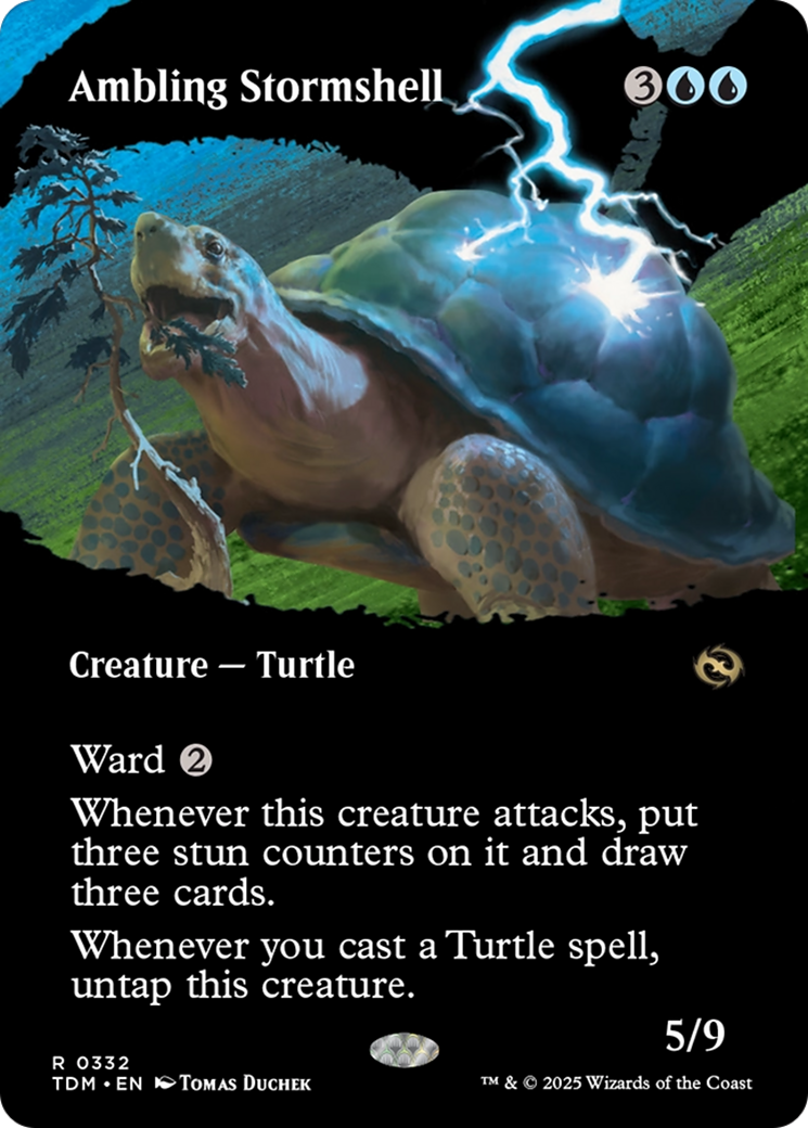 Ambling Stormshell (Borderless) (TDM-332) (Showcase) [Tarkir: Dragonstorm]