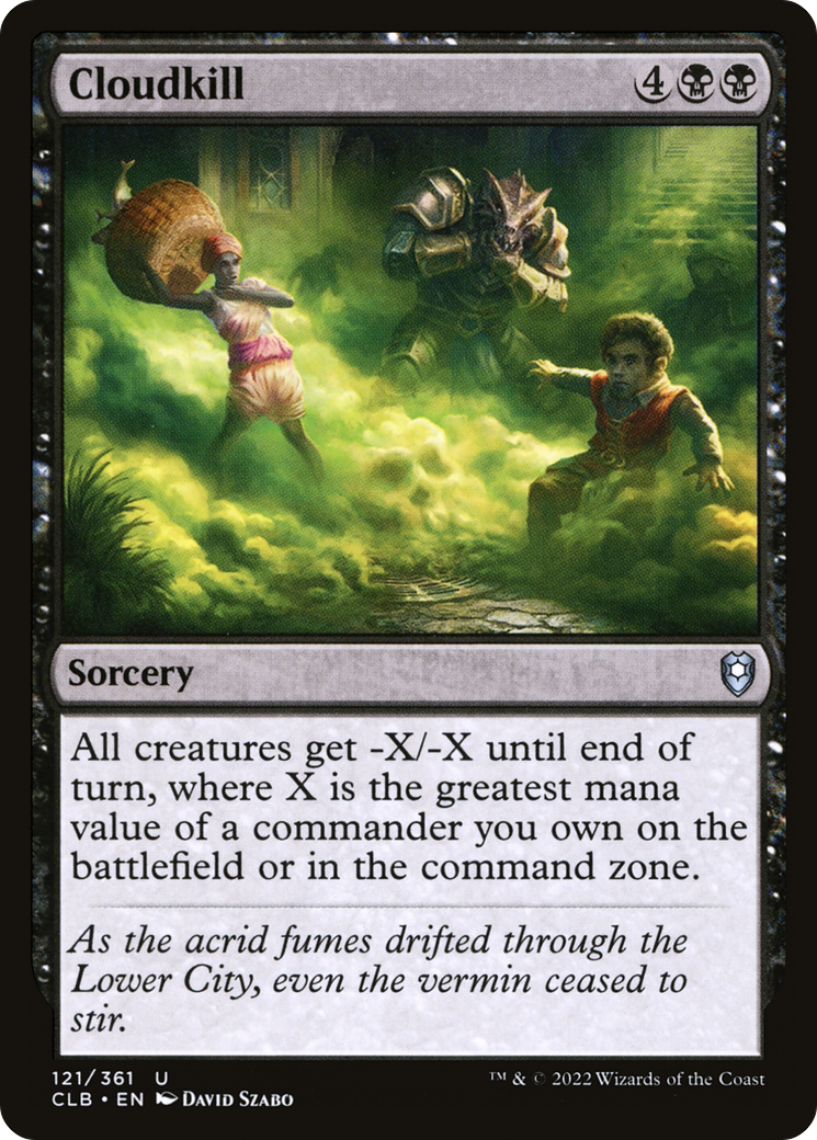 Cloudkill (CLB-121) [Commander Legends: Battle for Baldur's Gate] Foil