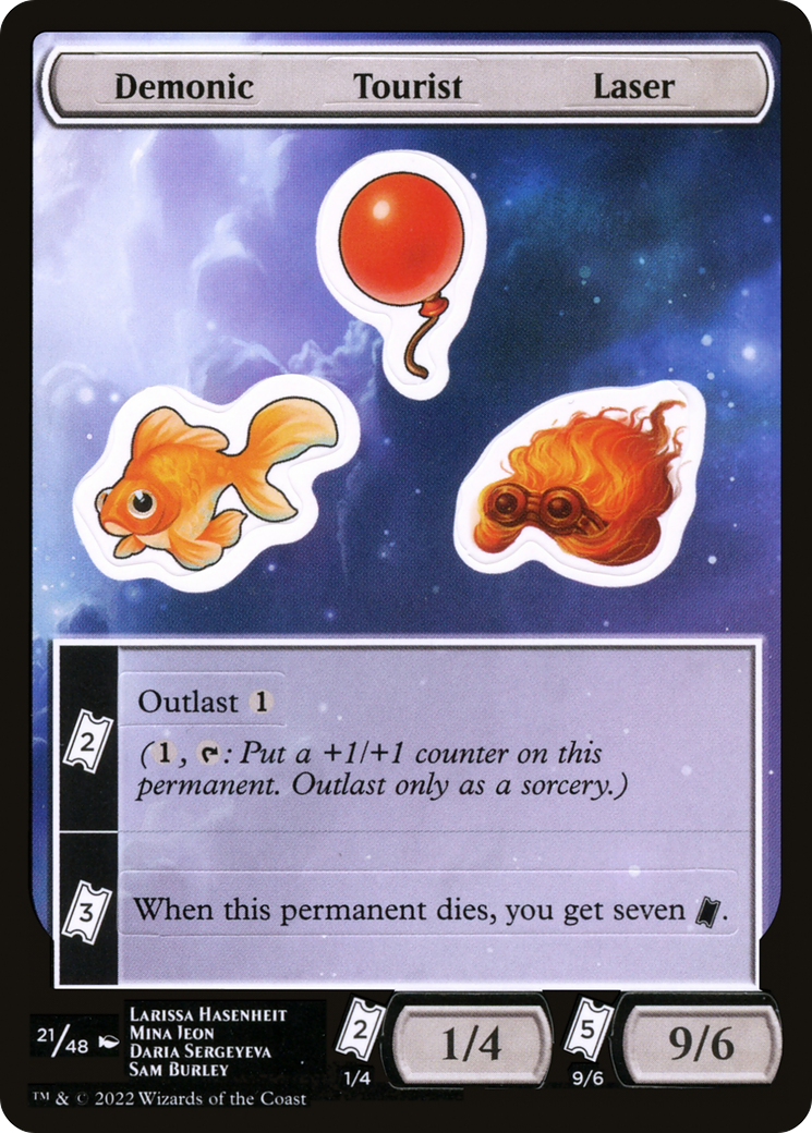 Demonic Tourist Laser (UNF-021) [Unfinity Sticker Sheets]