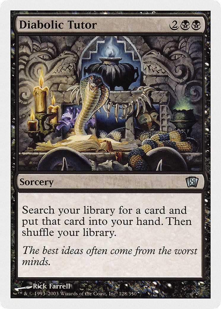 Diabolic Tutor (8ED-128) [8th Edition] Foil
