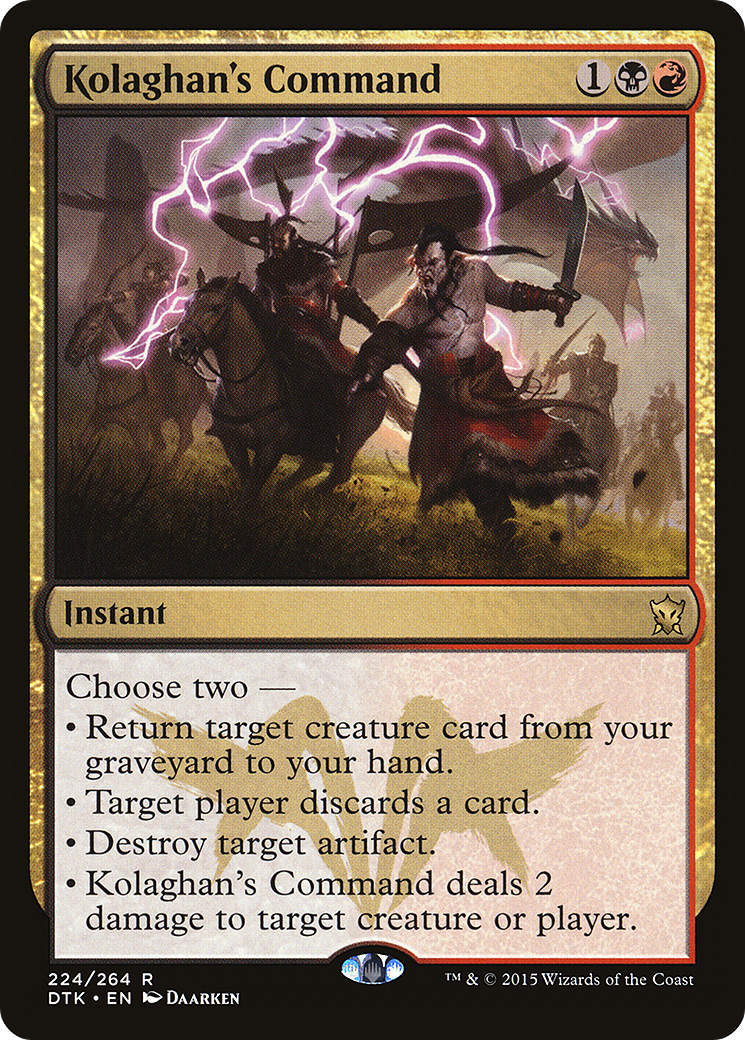 Kolaghan's Command (DTK-224) [Dragons of Tarkir] Foil