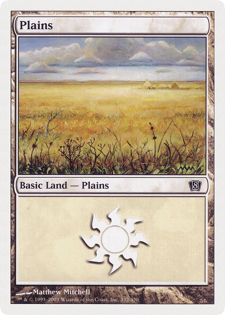 Plains (8ED-332) [8th Edition] Foil