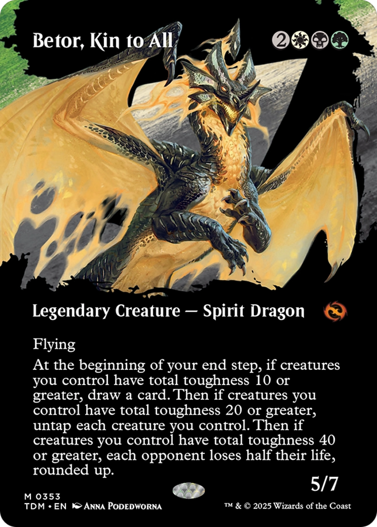 Betor, Kin to All (Borderless) (TDM-353) (Showcase) [Tarkir: Dragonstorm]