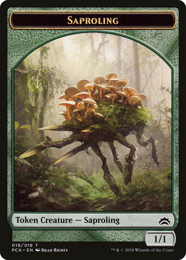 Saproling // Goblin Double-sided Token (PCA-19 // 11) [Planechase Anthology Tokens]