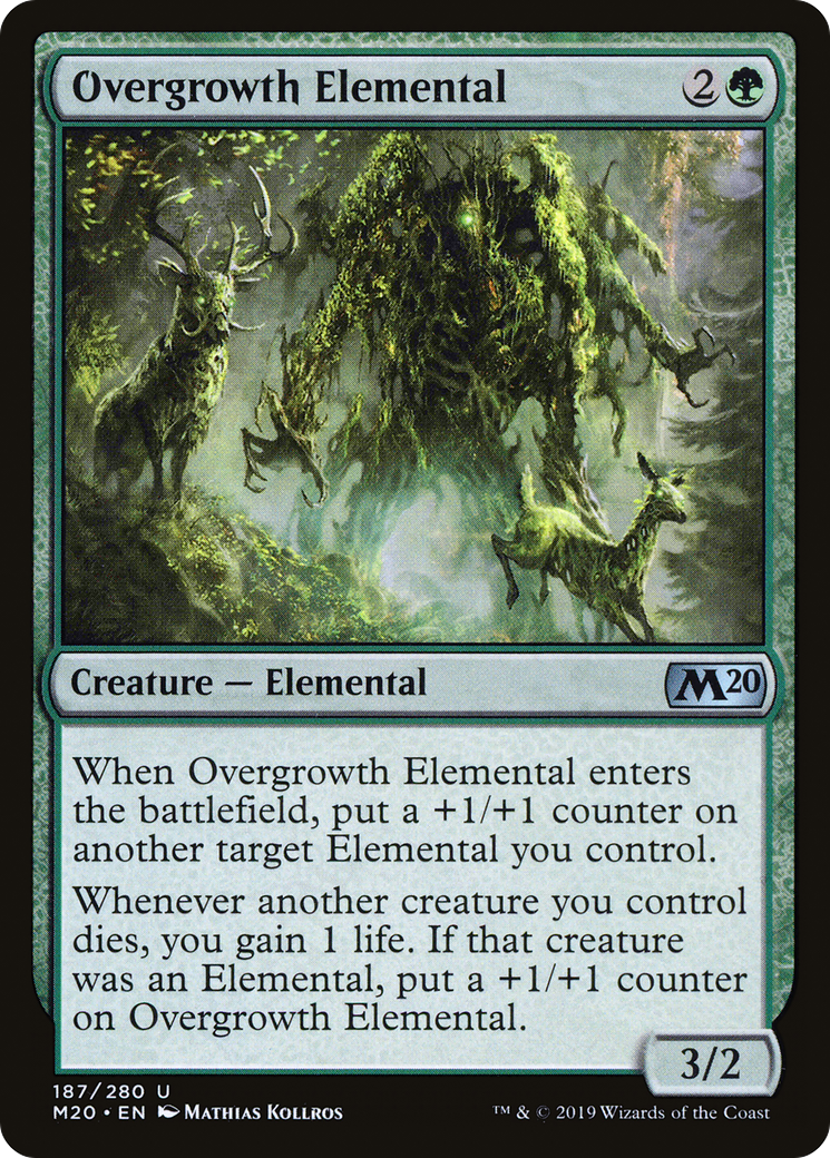 Overgrowth Elemental (M20-187) [Core Set 2020]