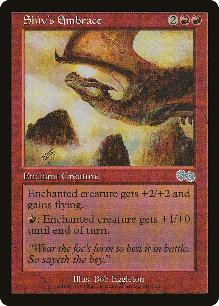 Shiv's Embrace (USG-216) [Urza's Saga]