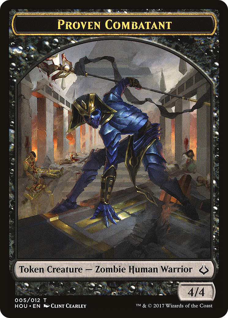 Proven Combatant Token (HOU-005) [Hour of Devastation Tokens]